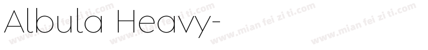 Albula Heavy字体转换